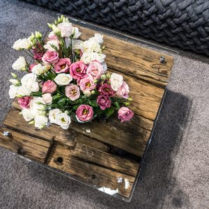 Ława drewniana do salonu Aleppo | 110cm x 60cm - obrazek 3