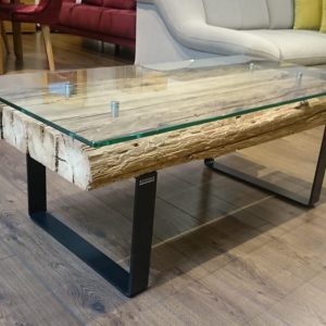 Ława drewniana do salonu Asmara | 80cm x 60cm - obrazek 3