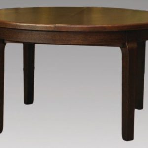 Stół drewniany rozkładany okrągły Artdeco | Ø120 + 2x45cm - obrazek 7