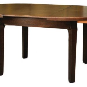 Stół drewniany rozkładany okrągły Artdeco | Ø120 + 2x45cm - obrazek 8