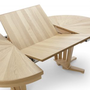 Stół dębowy okrągły rozkładany Promino | Ø120cm + 75cm - obrazek 6