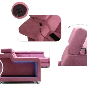 Narożnik Włoski z funkcją spania codziennego Andria BcL - obrazek 3