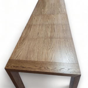 Stół dębowy rozkładany do jadalni CEZAR orzech od ręki | 80×125-245 cm - obrazek 6